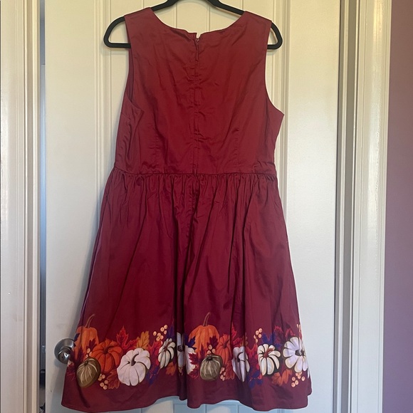 Modcloth Pumpkin Harvest Fit and Flare Dress - XL - Picture 6 of 10